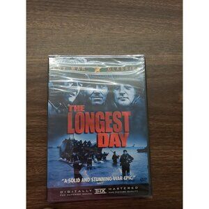 The Longest Day (DVD, 2001) Fox War Classics B/W 1962 WWII Movie - New!